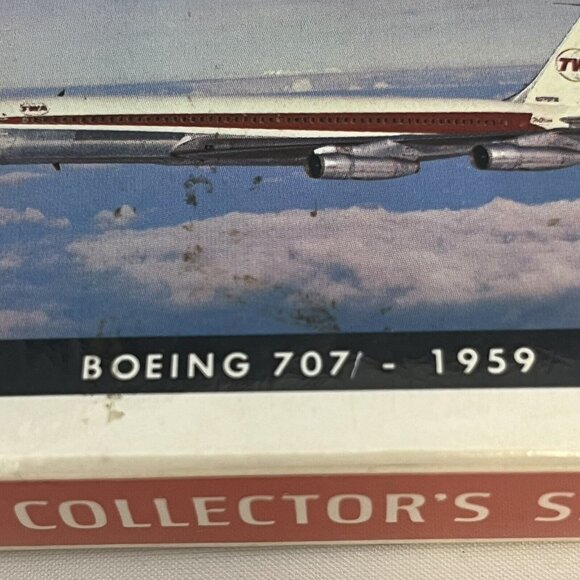 Vintage TWA Collector’s Series Bridge Size Playing Cards Sealed Boeing 707 1959 - Picture 10 of 16